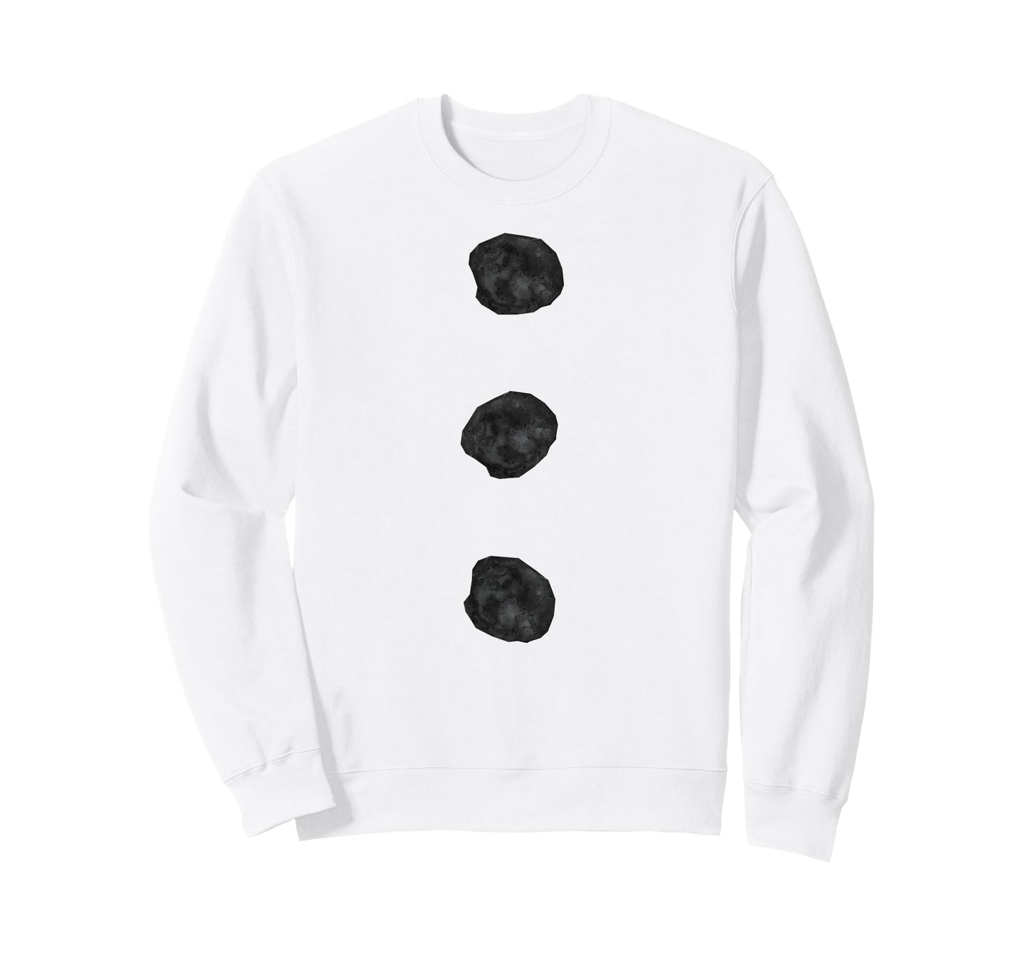 Snowman Costume Shirt Three Black Buttons on White T-Shirt T-Shirt