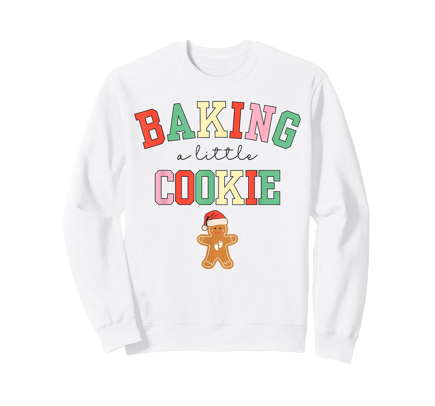 Baking a Little Cookie Pregnant Christmas Mom to Be Xmas T-Shirt