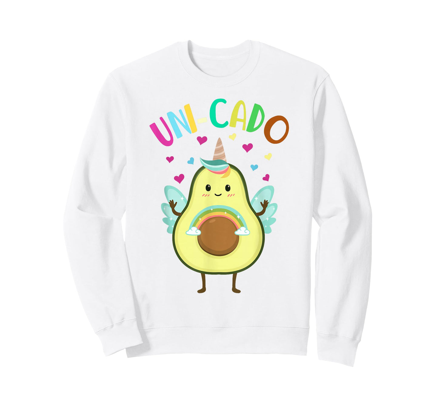 Cute Avocado Shirt Kids Toddler Little Girl Unicorn Birthday T-Shirt