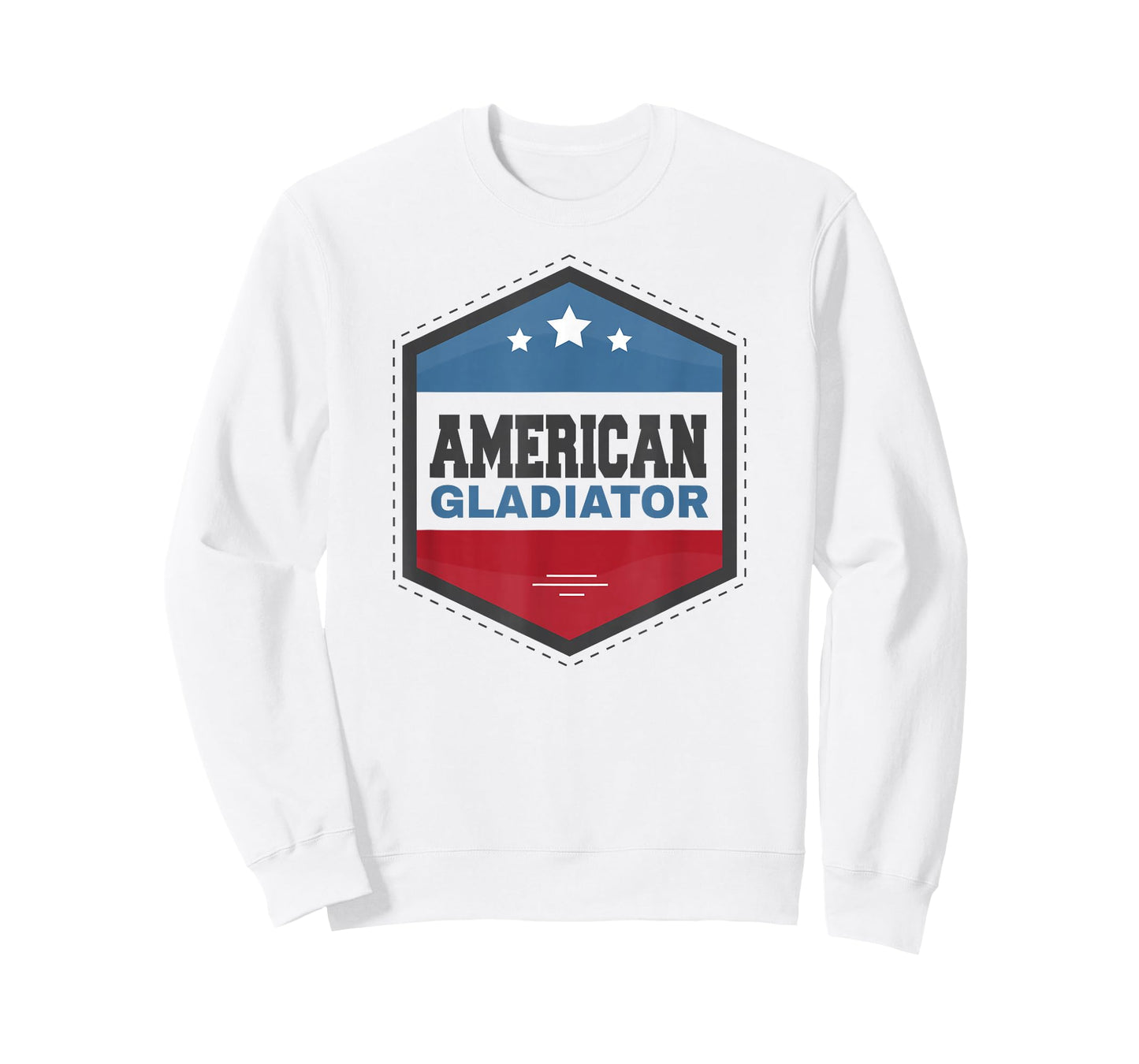 American Gladiator USA Flag Gym Sports Quote Humor T-Shirt