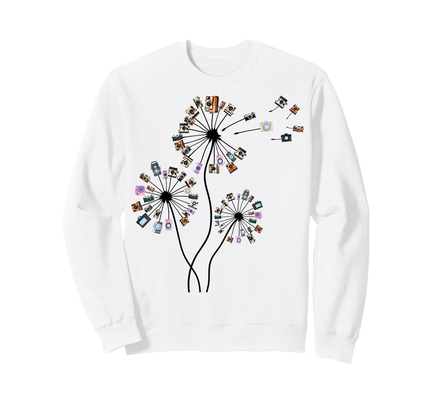 Photographer Vintage Camera Dandelion Graphic Photography T-Shirt