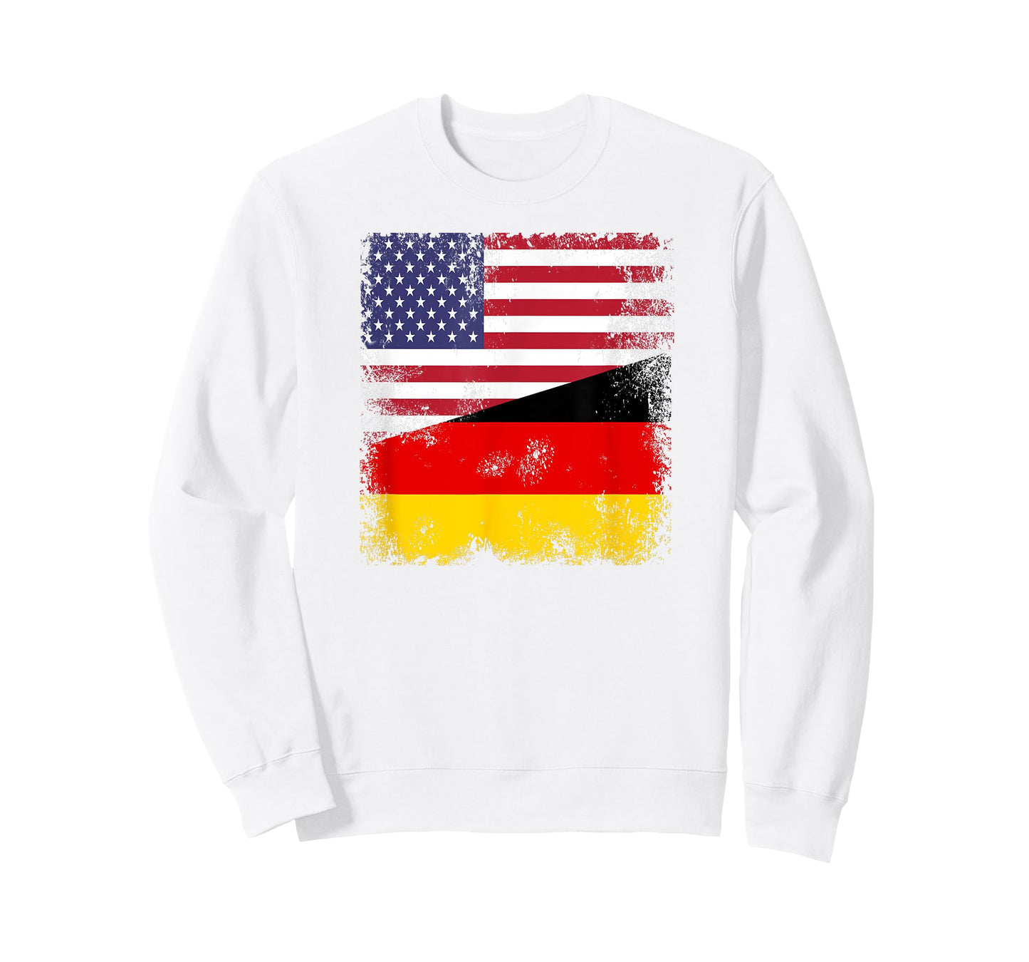 Half German Flag T-Shirt | Vintage Germany USA Gift T-Shirt