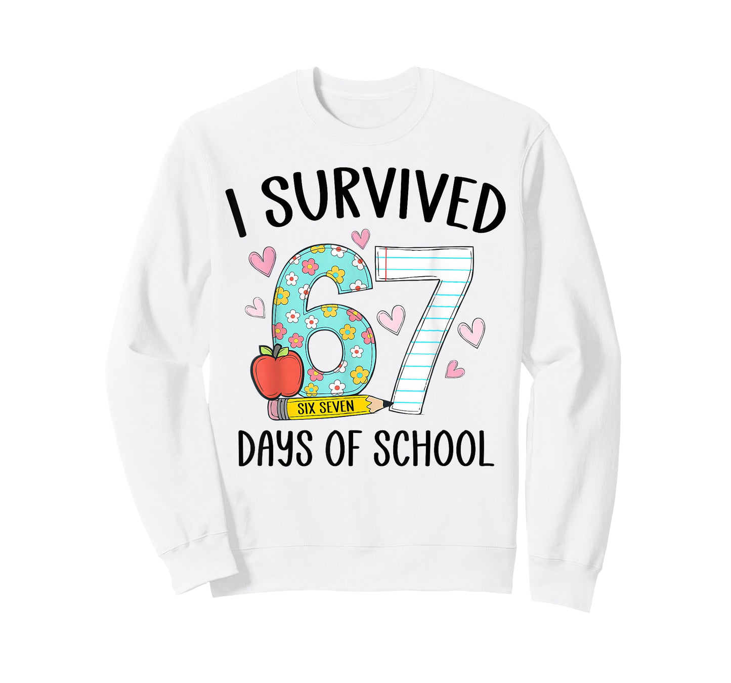 I Survived 67 Days of School Teacher Kids 67th Day of School T-Shirt