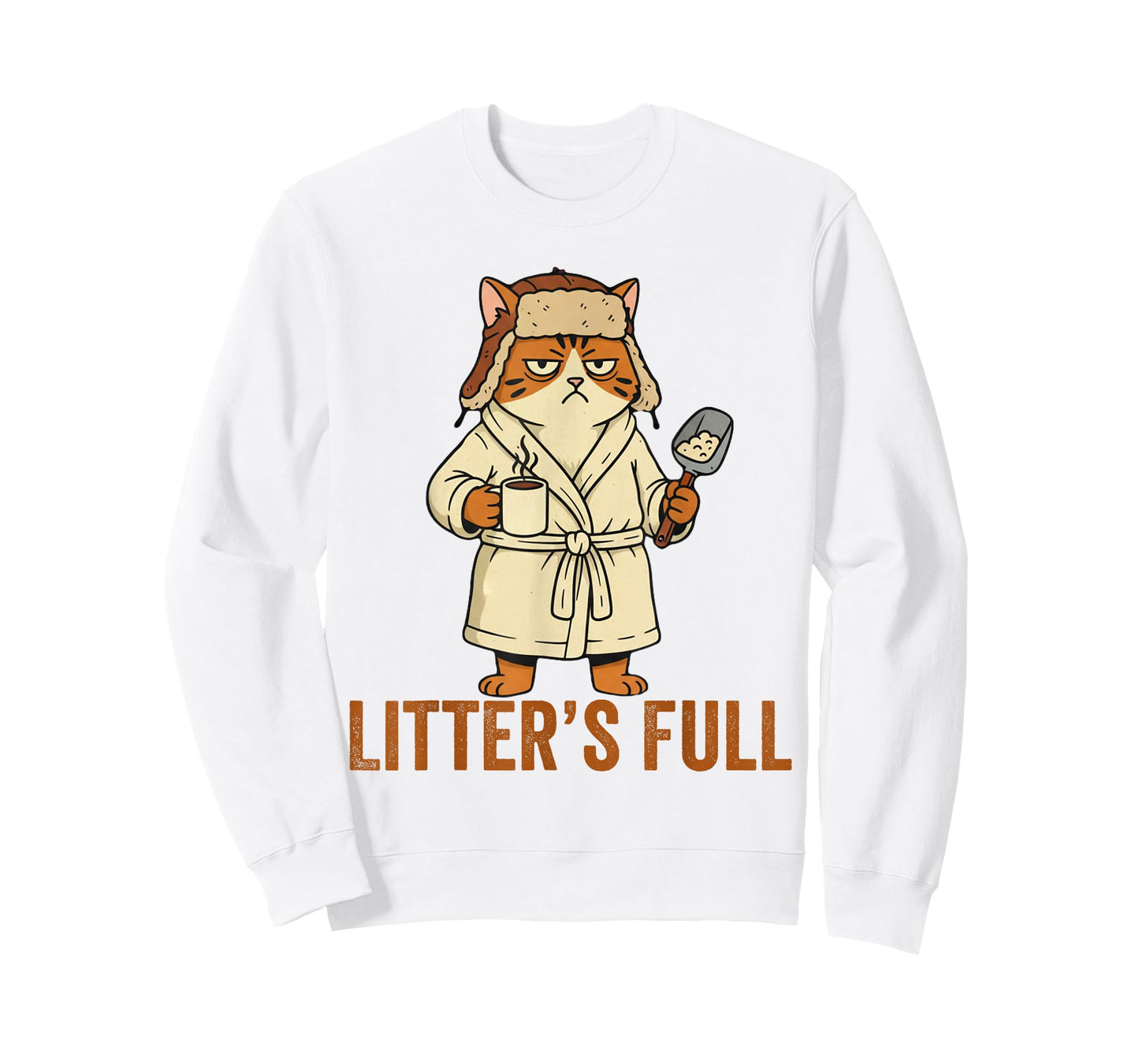Litter’s Full Funny Cat Lovers Christmas Xmas T-Shirt
