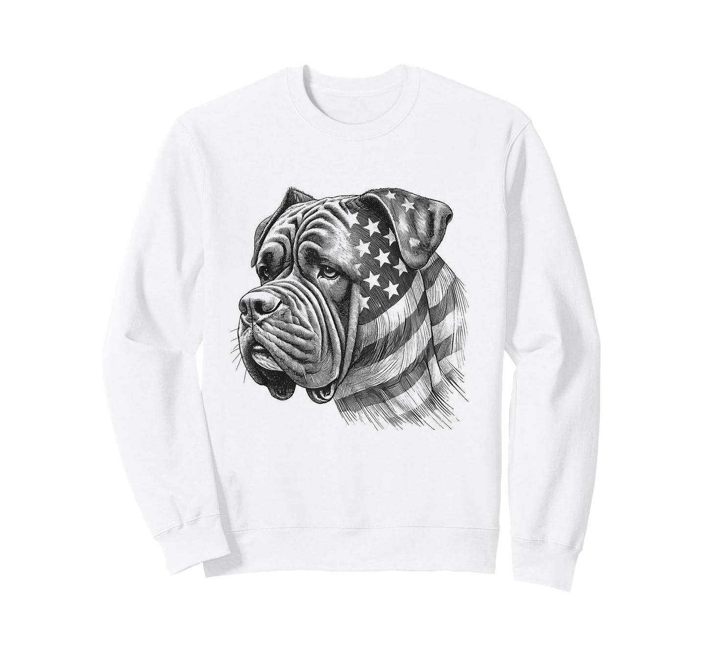 Cane Corso Dog American Flag 4th Of July USA Design T-Shirt