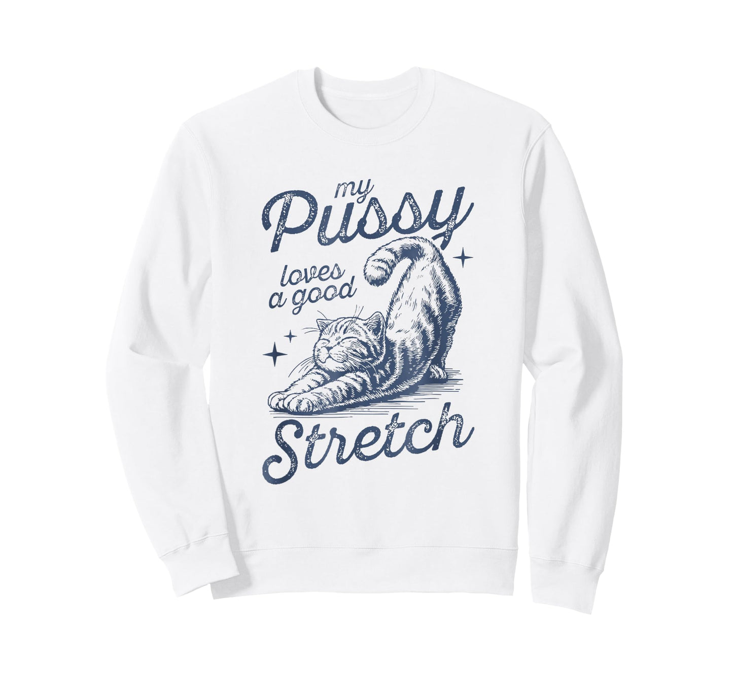 My Pussy Loves A Good Stretch Inappropriate Adult Humor T-Shirt