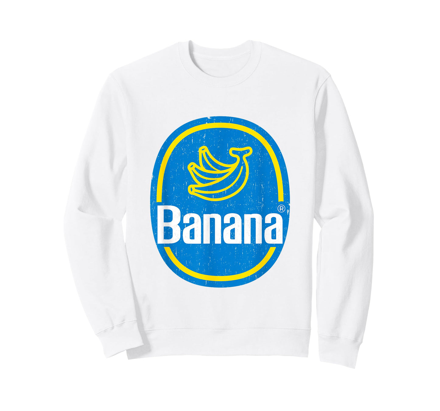 Yellow Banana Sticker Fruit Lazy DIY Easy Halloween Costume T-Shirt