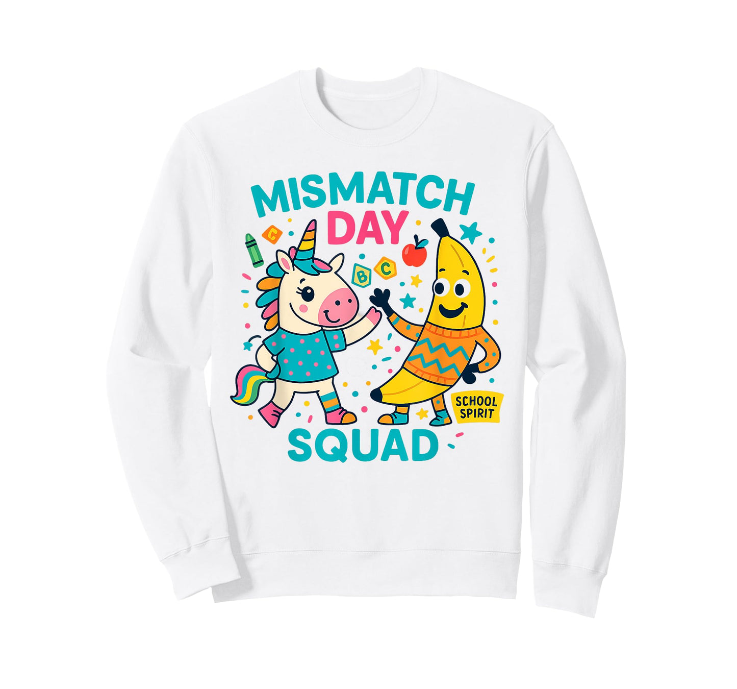 Unicorn Banana Spirit Week Mismatch Day Shirt T-Shirt