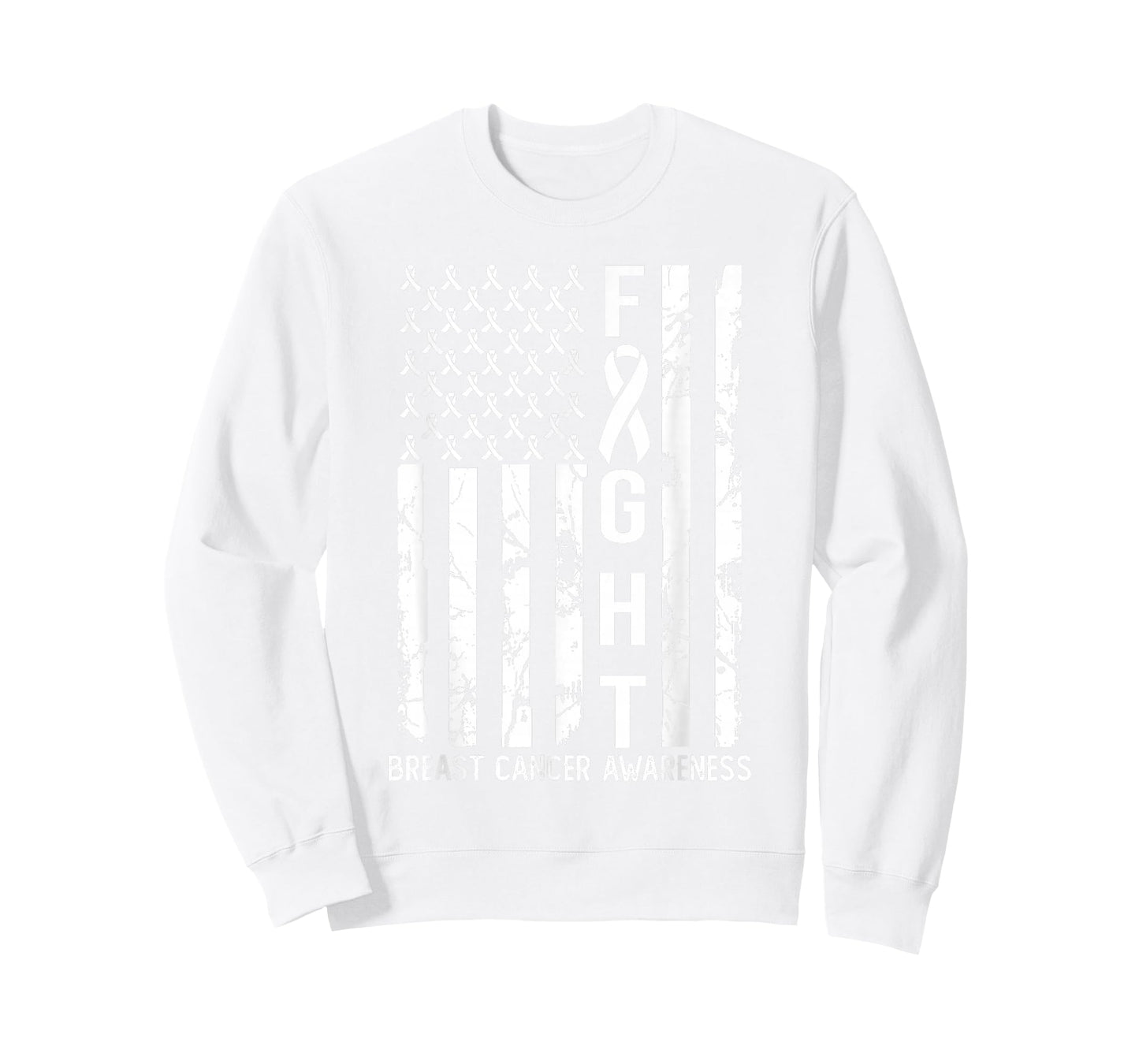Breast Cancer Awareness USA Flag T-Shirt