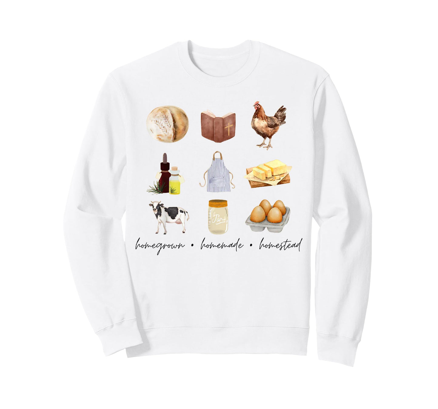 Homegrown Homemade Homestead T-Shirt, Small