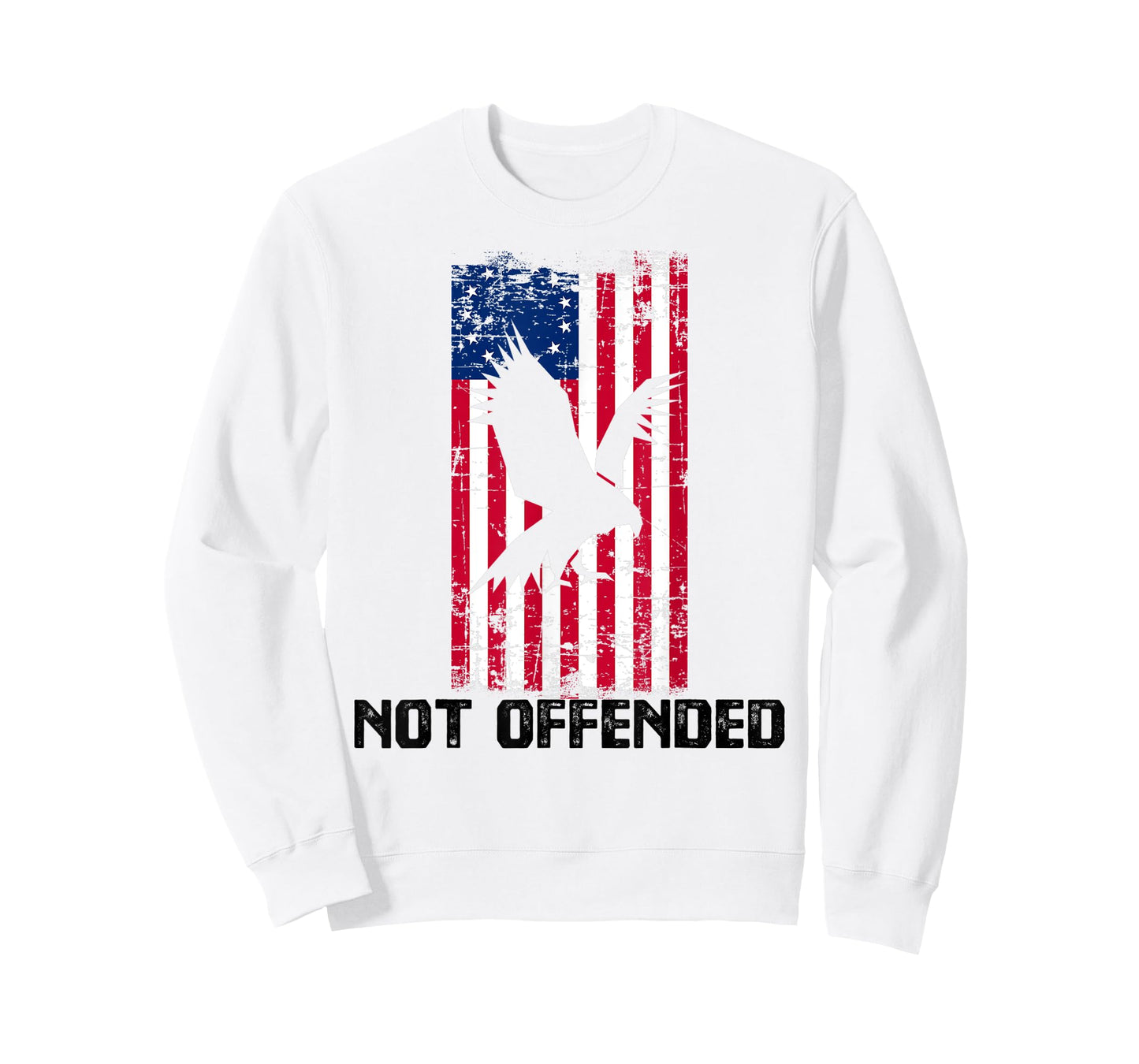 Not Offended Patriotic Betsy Ross American USA Flag 13 Stars T-Shirt for Women Men