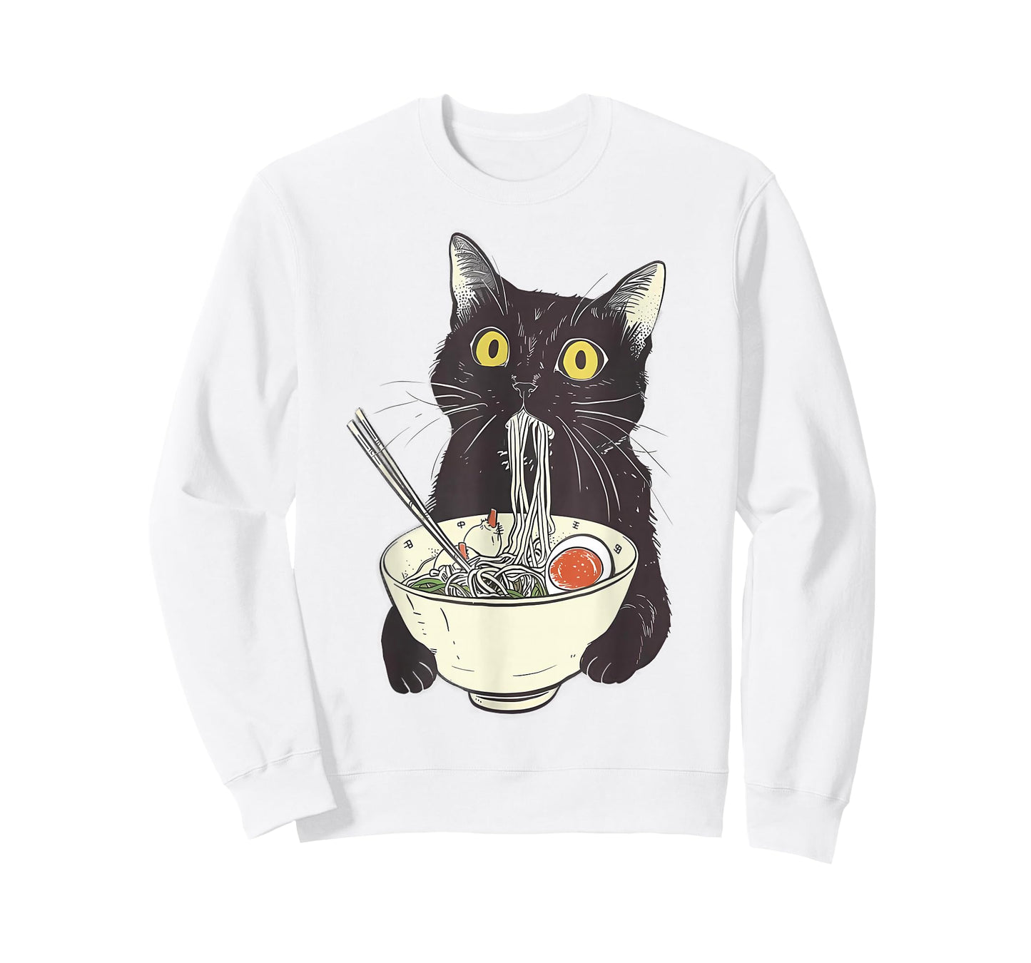 Cat Ramen Noodle Japanese Anime Manga Kawaii Cat T-Shirt