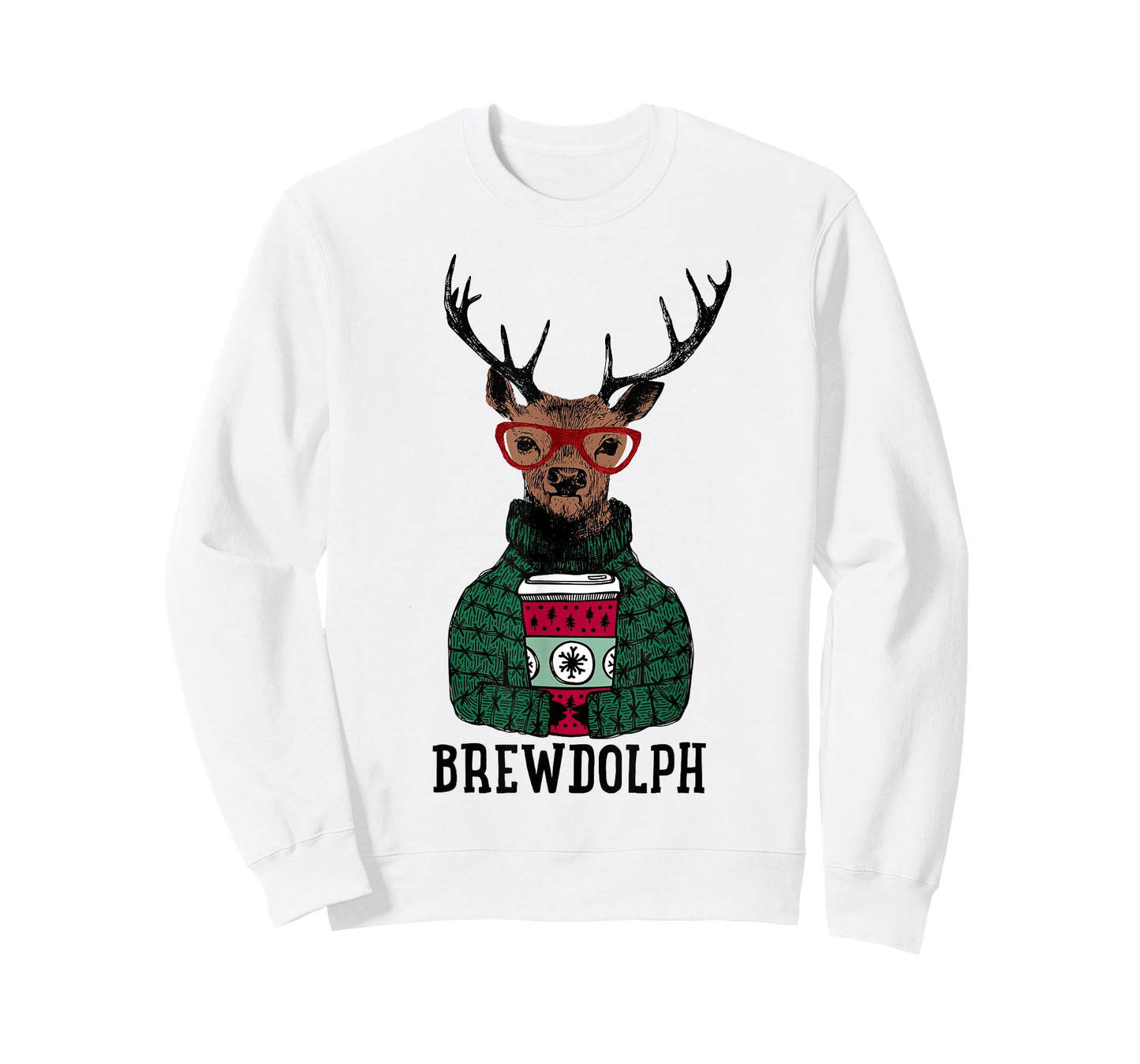 Christmas Coffee, Brewdolph, Christmas Holiday Party T-Shirt