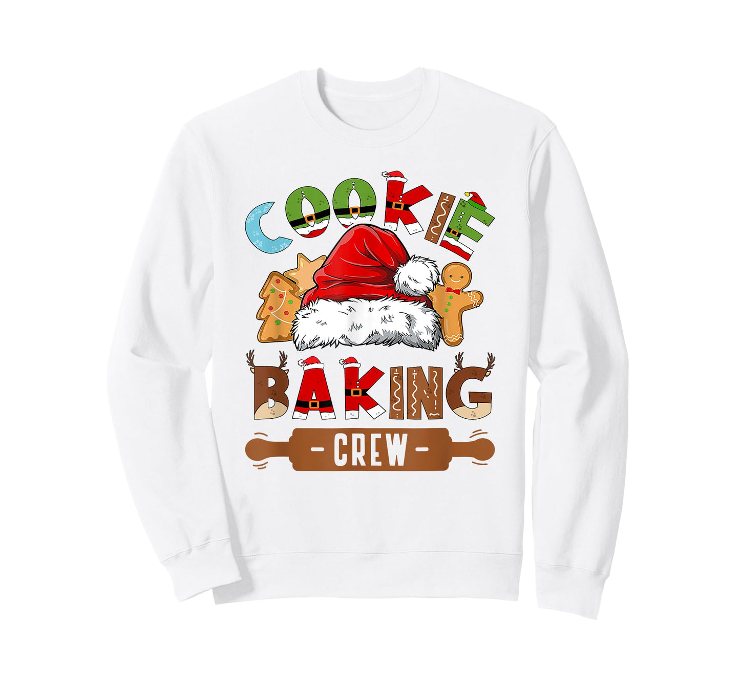 Cookie Baking Crew Pajama Family Christmas Gingerbread Team T-Shirt