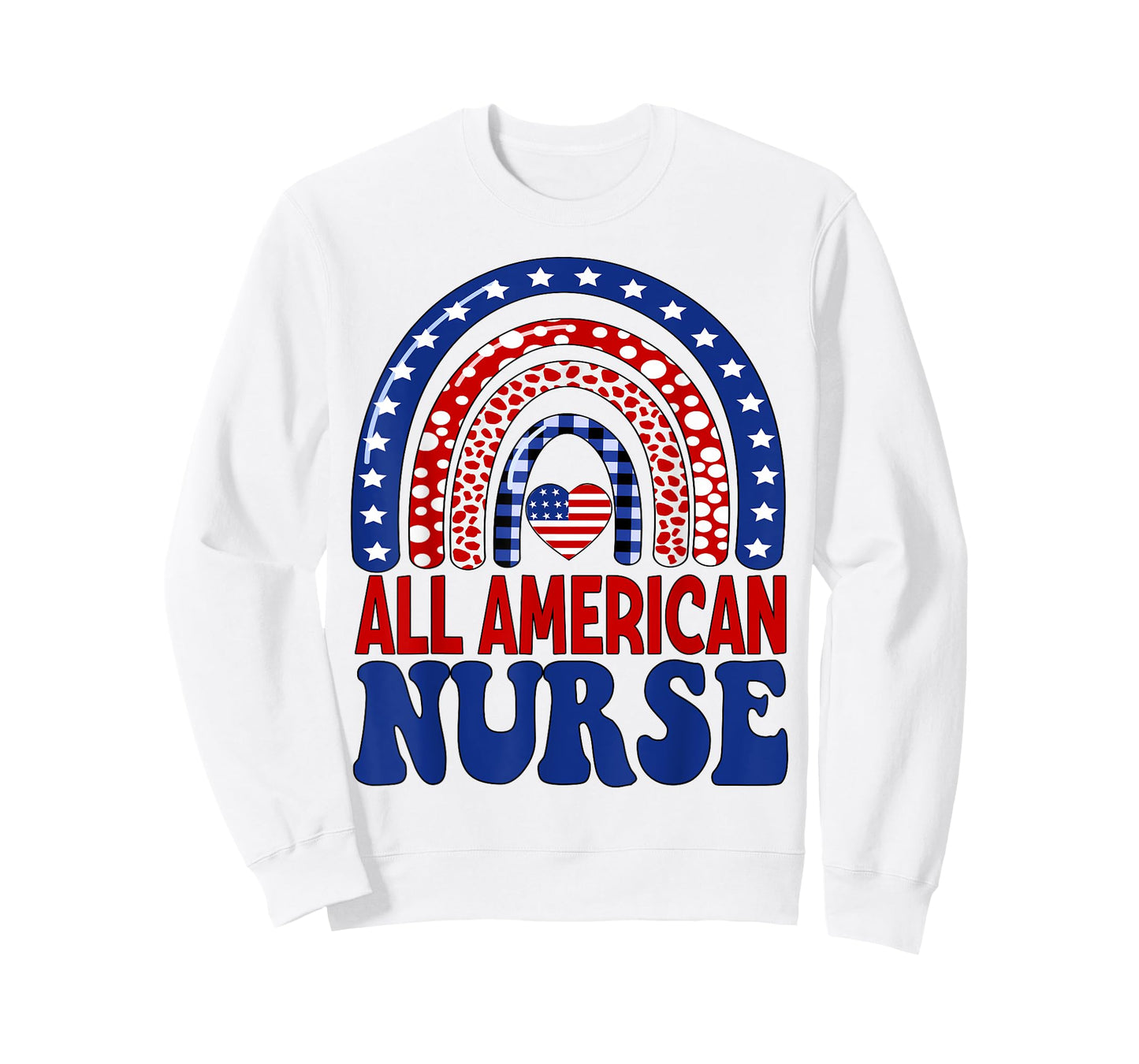 All American Nurse 4th of July RN Independence Day Nursing T-Shirt for Women Men