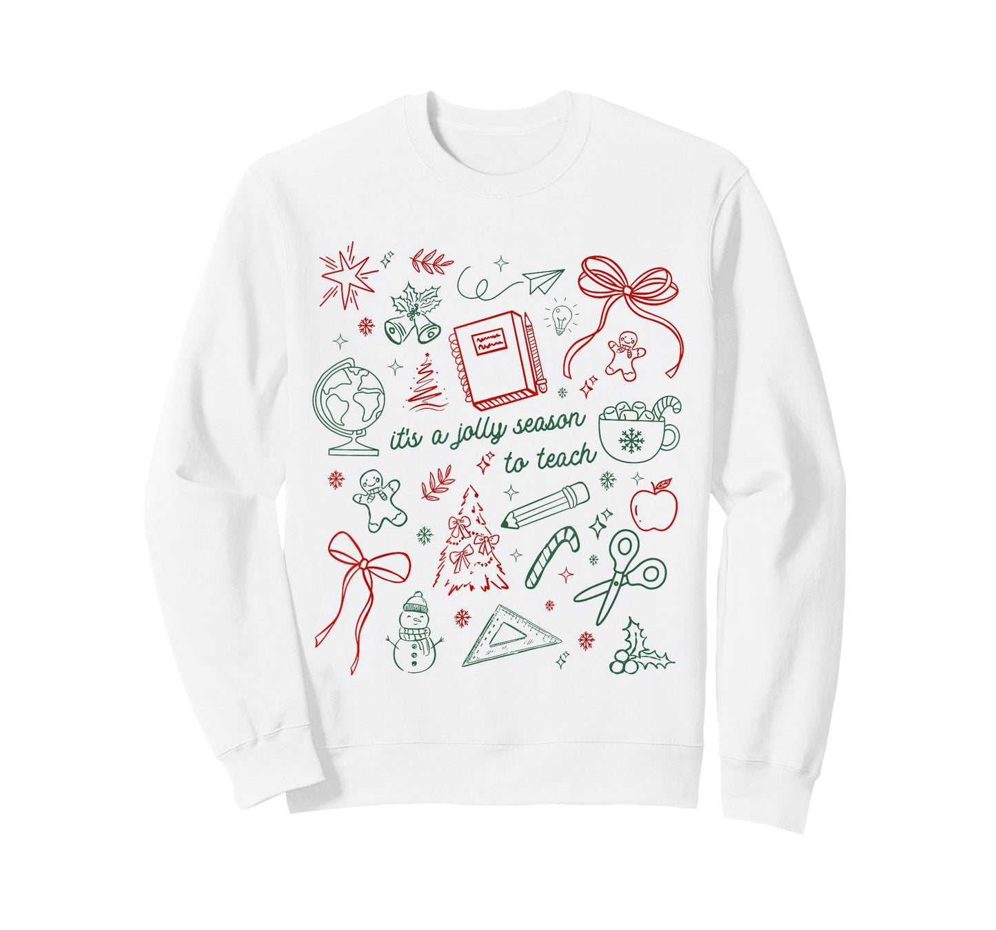 It's A Jolly Season to Teach Teacher Christmas T-Shirt