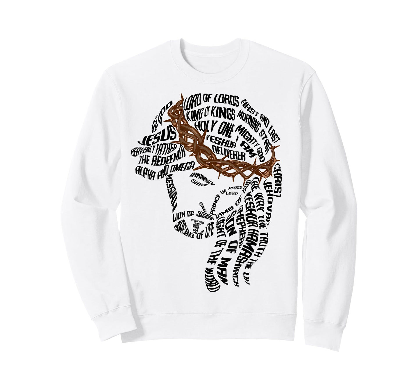 Christian Names of Jesus Christ Face Gospel Religious Bible T-Shirt