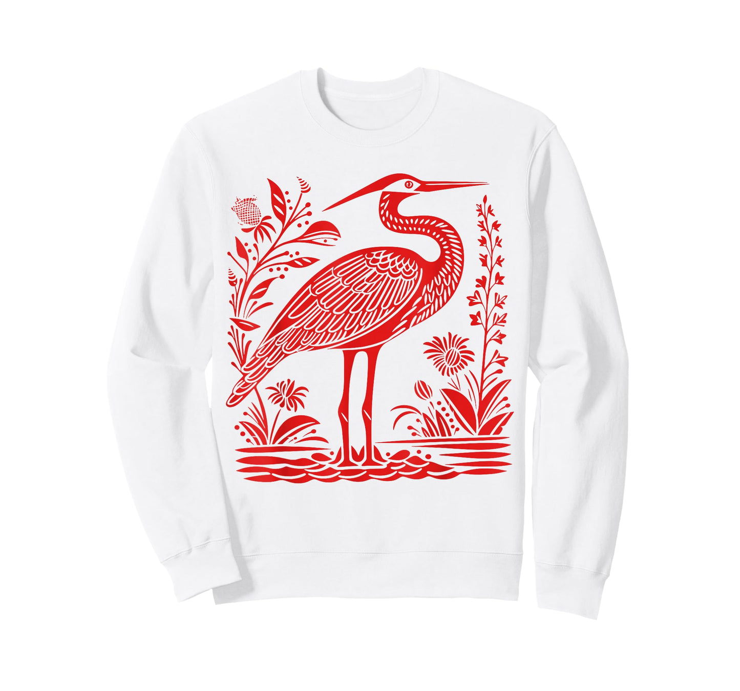 Heron Graphic for Bird Lover Girl Women T-Shirt