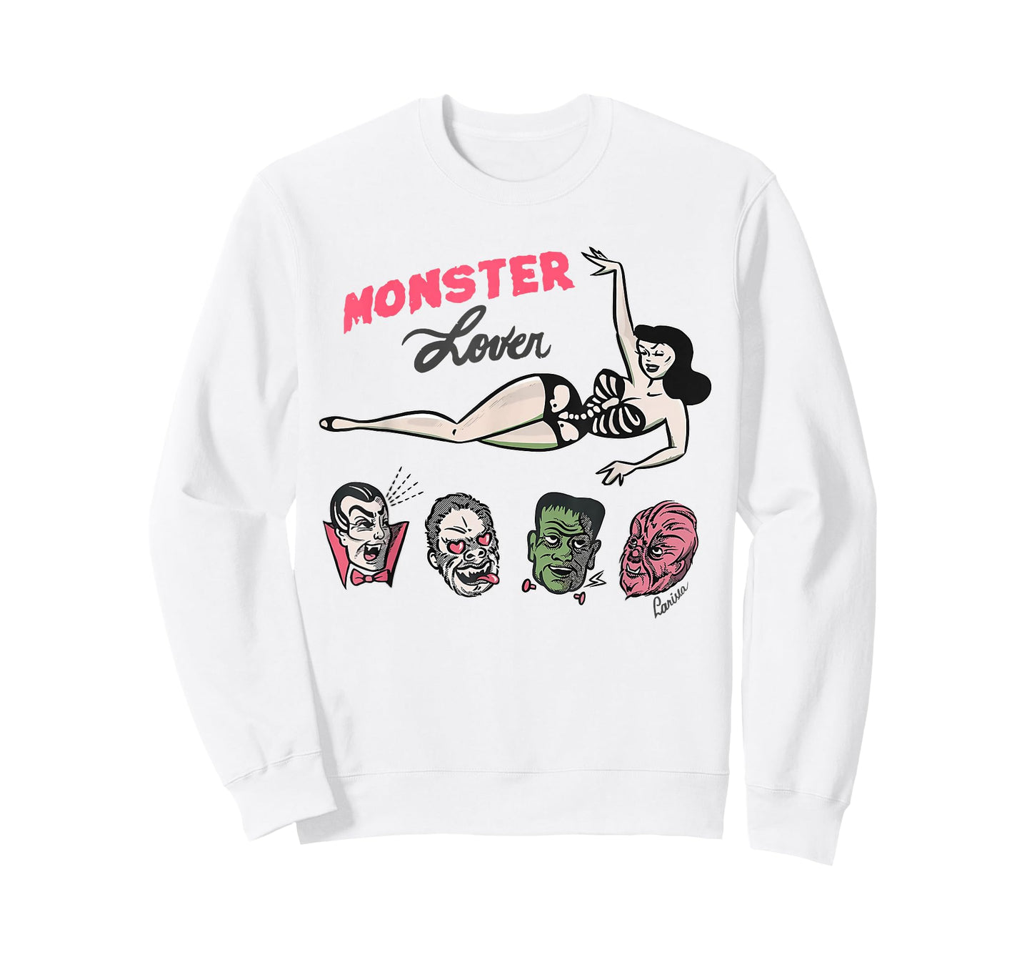 Retro Funny Monster Lover Vampire Frankenstein Halloween T-Shirt