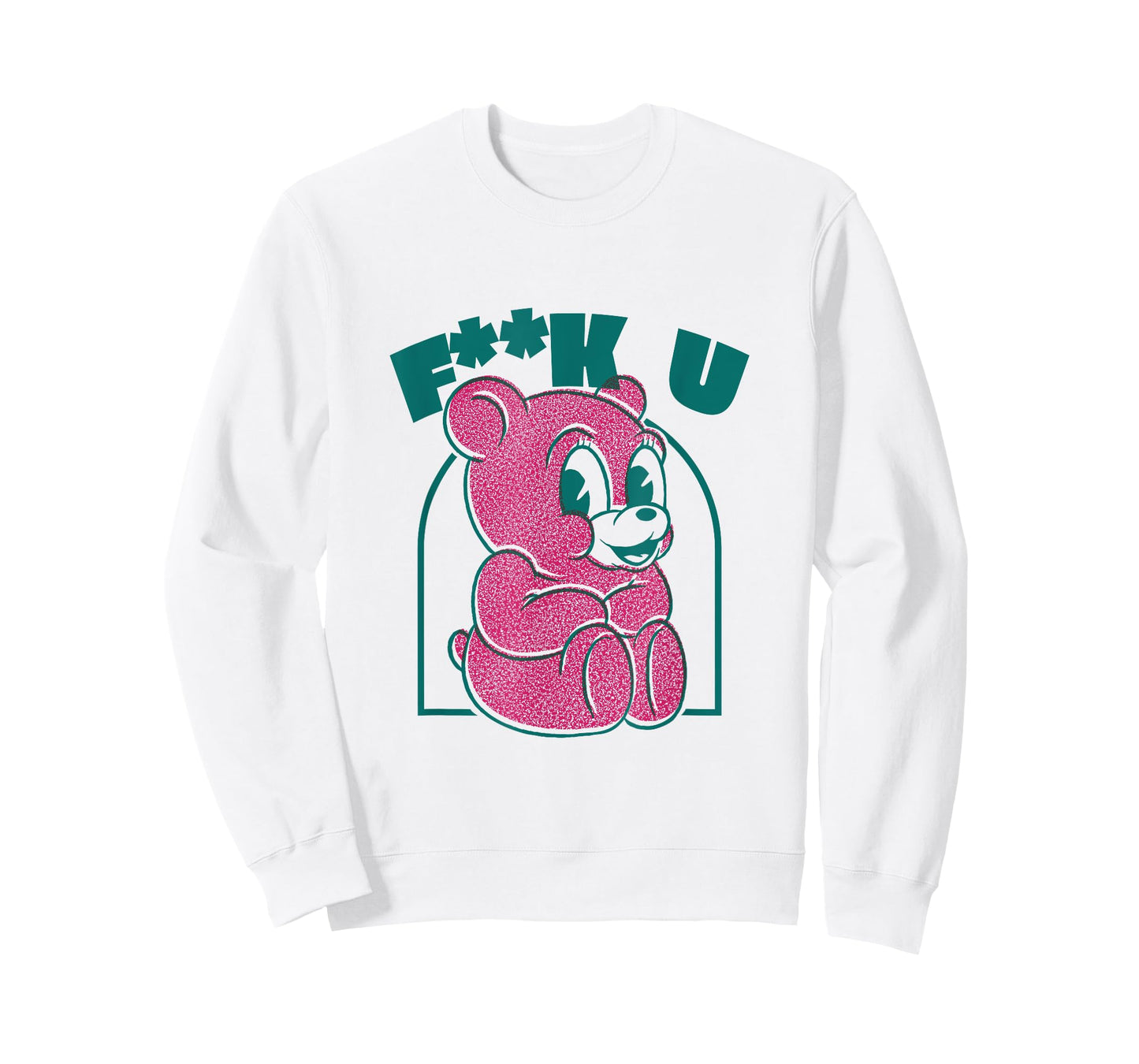 Cute teddy bear Fuck You provocative middle finger T-Shirt