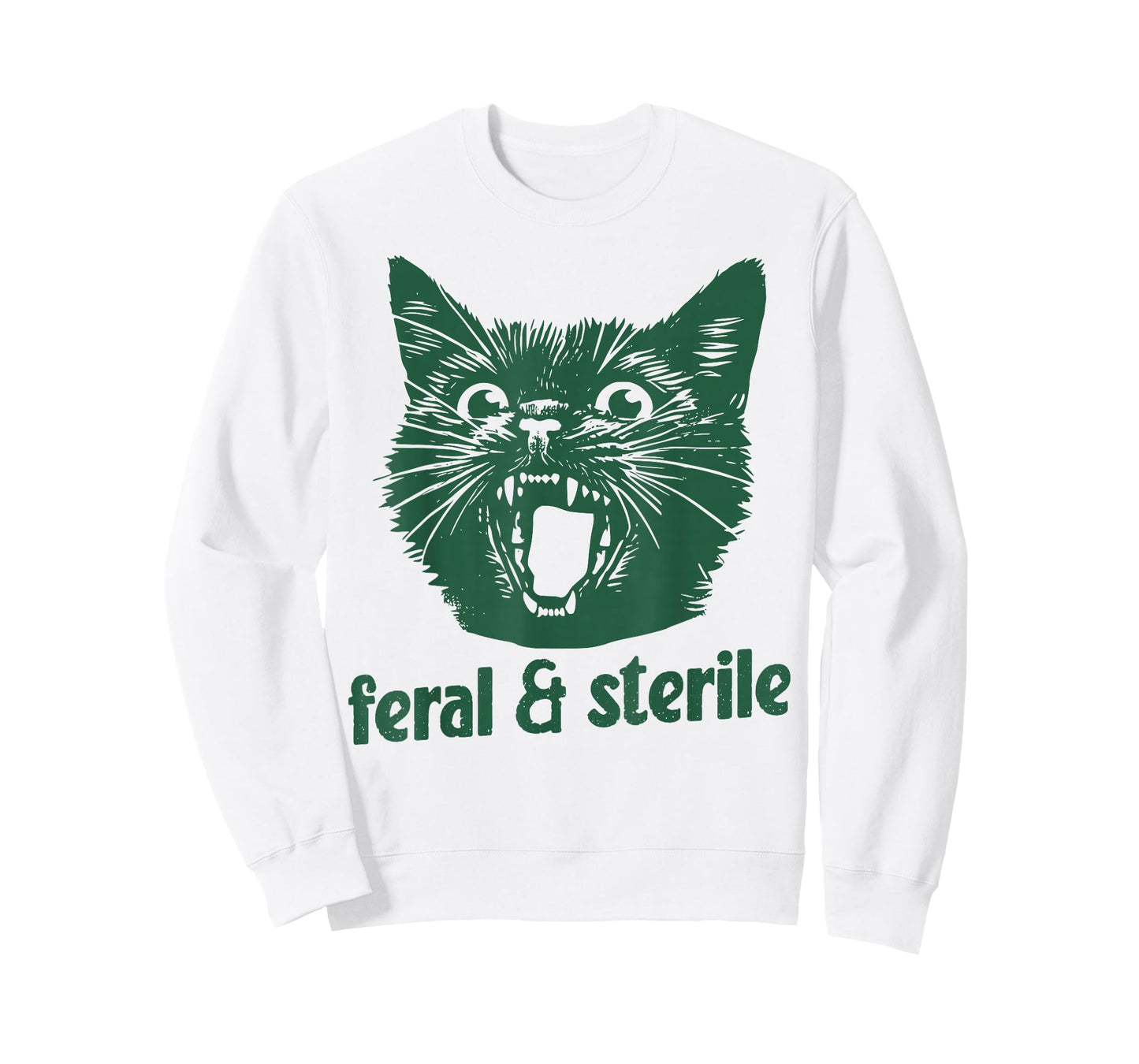 Feral and Sterile Funny Cat Hysterectomy Uterus Women's Joke T-Shirt