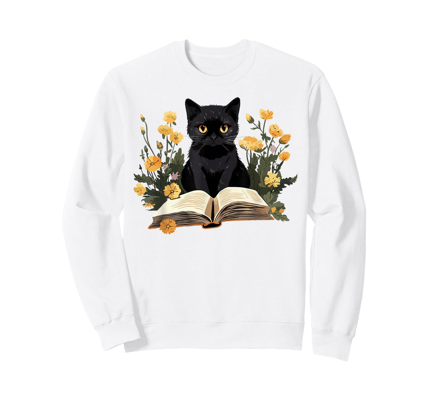 Cat Shirts for Women Book Lover Shirt Cute Cat and Book T-Shirt