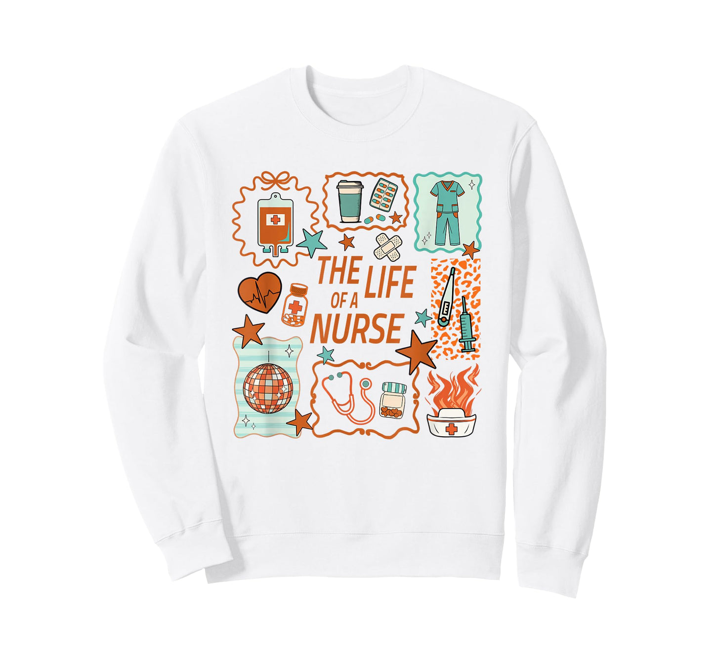 Women The Life of a Nurse Doodle Nursing Showgirl RN LPN NP T-Shirt