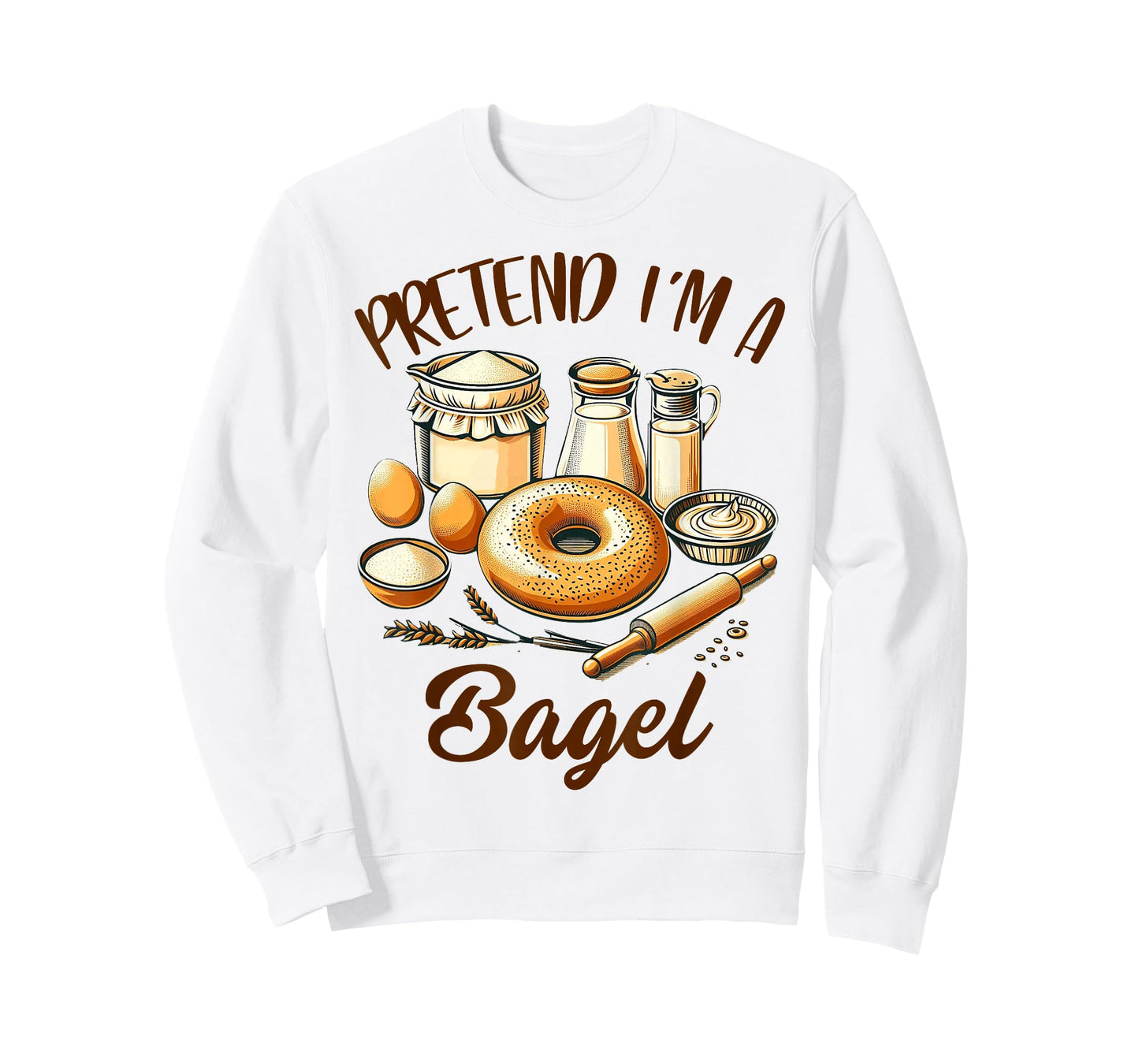 Bagel Lover Bagel Dealer Bagel Lover Pretend I'm A Bagel T-Shirt