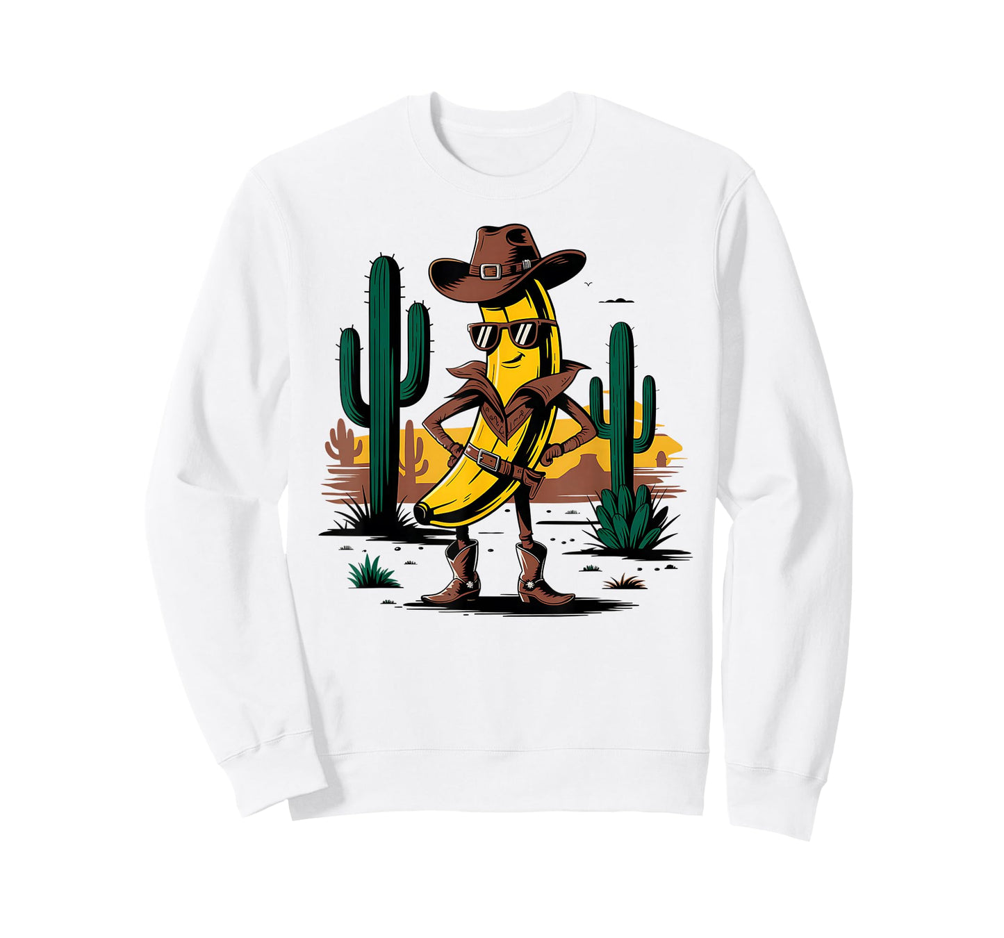 Funny Banana Cowboy Cowgirl Desert Country Life Western T-Shirt