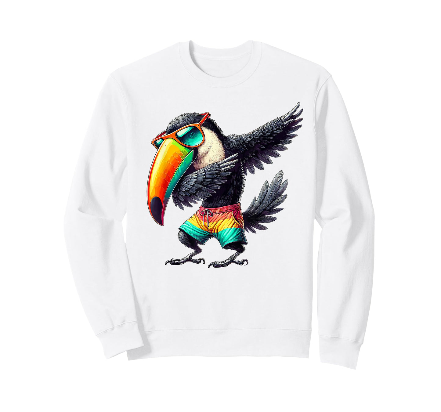 Toucan Dabbing, Swimming Pool, Beach Vacation, Tropical Bird T-Shirt
