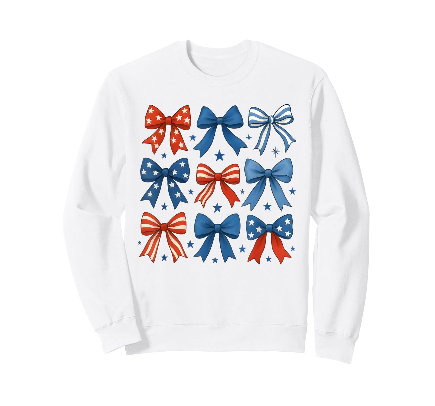 4th Of July Girls Coquette Bow Patriotic Women Usa American T-Shirt