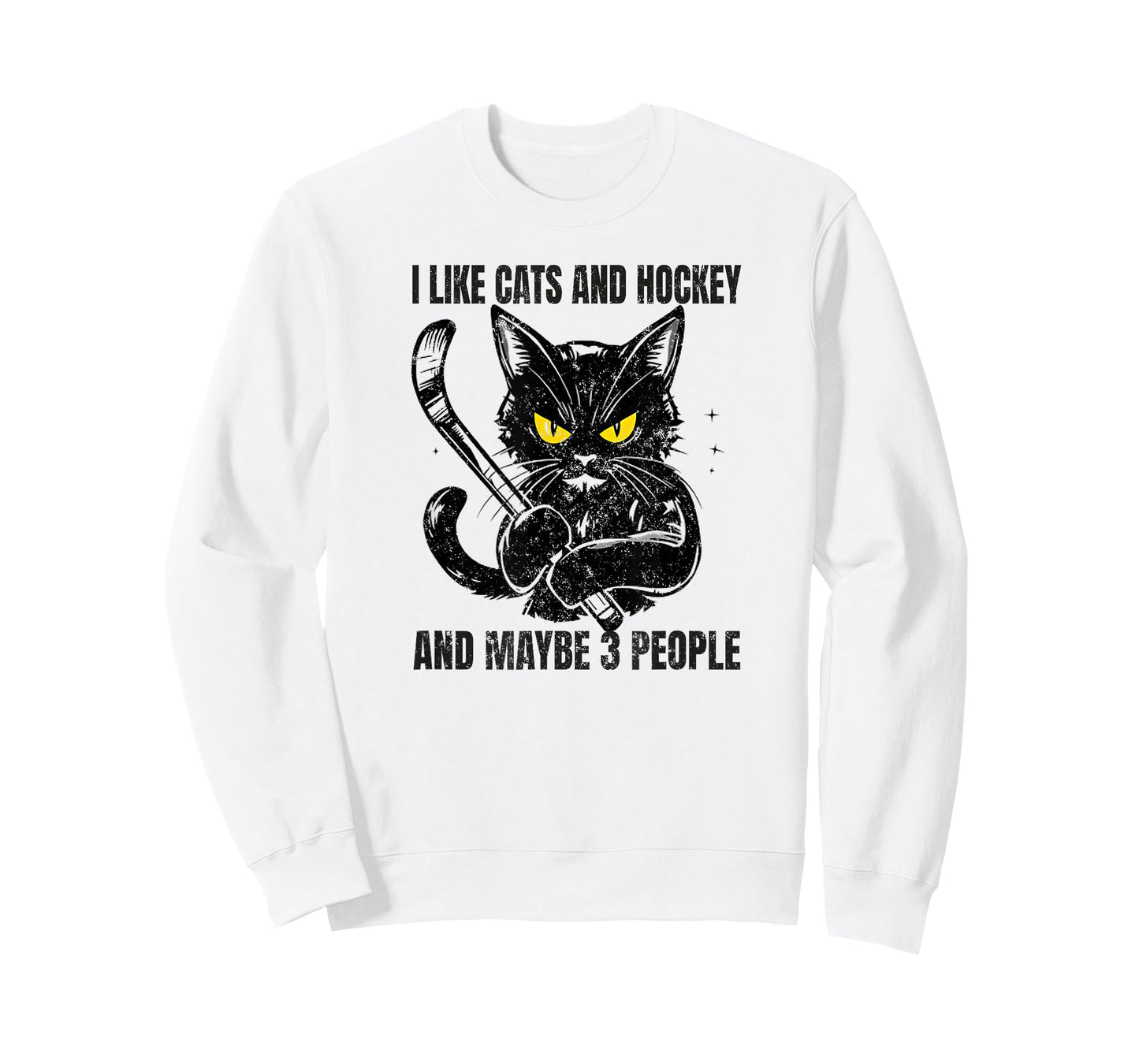 I like cats and hockey and maybe 3 people T-Shirt