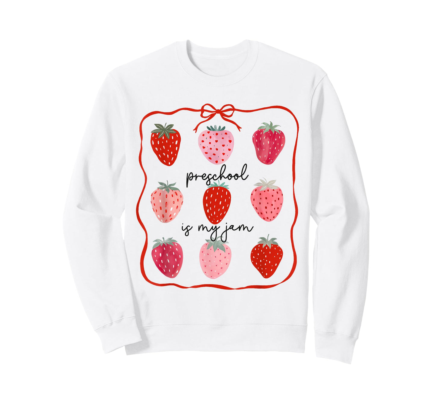 Preschool is My Jam Strawberry Teacher First Day of School T-Shirt