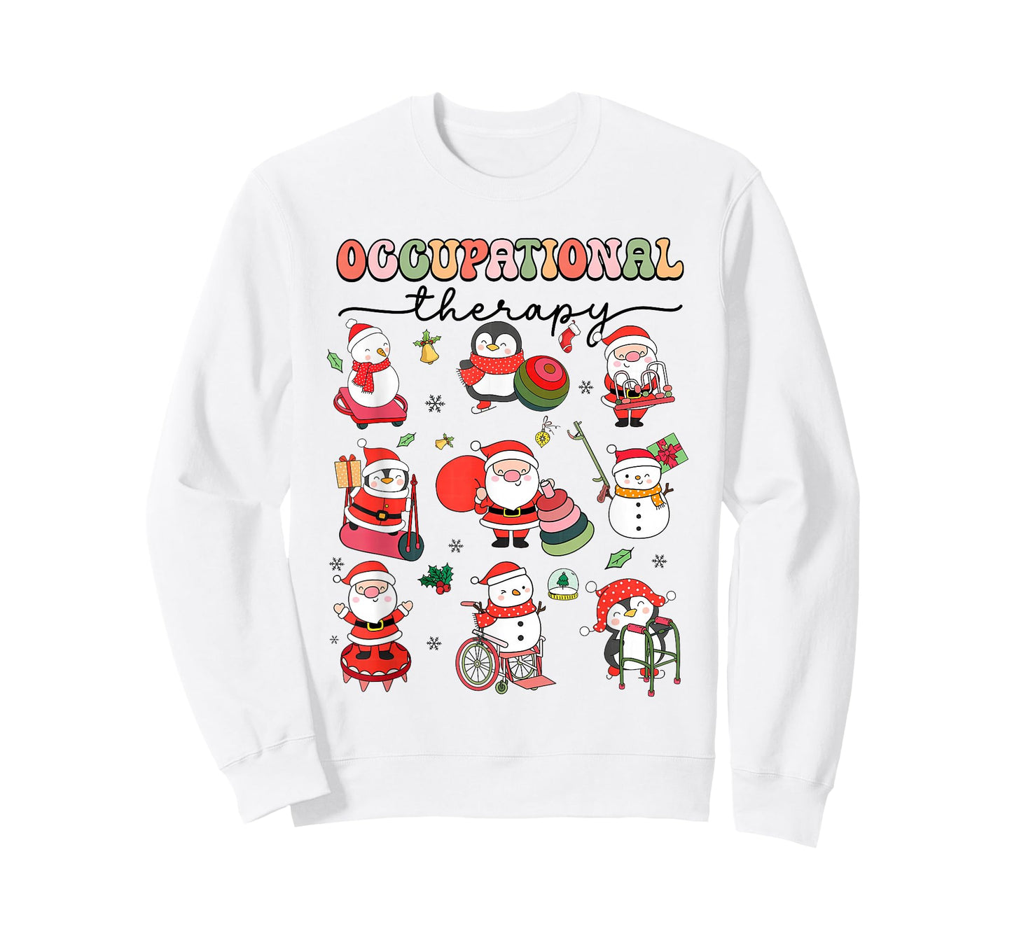 Christmas Occupational Therapy OT Therapist OT Assistant T-Shirt