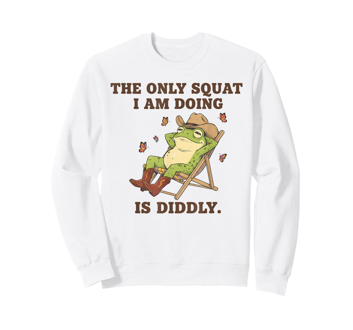 Lazy Workout The Only Squat I Am Doing is Diddly Frog Gym T-Shirt