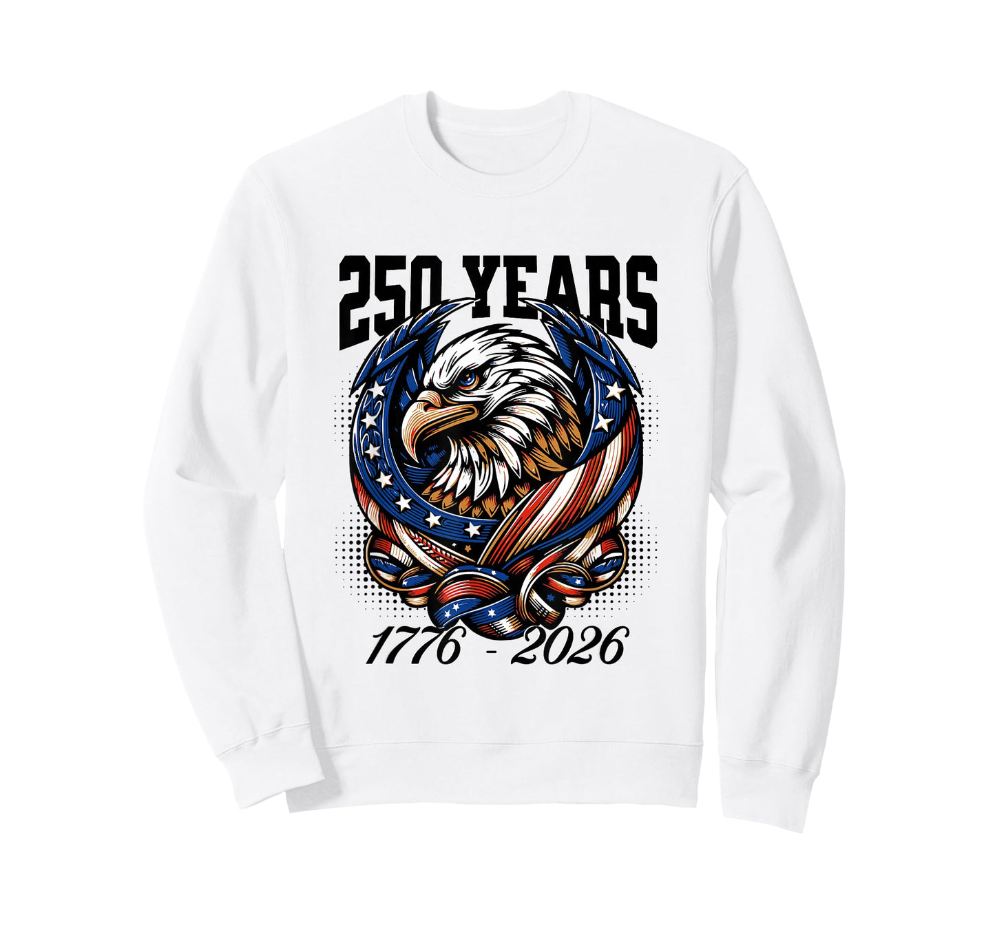 Proud Eagle Patriotic USA Flag 250 Years 1776-2026 T-Shirt