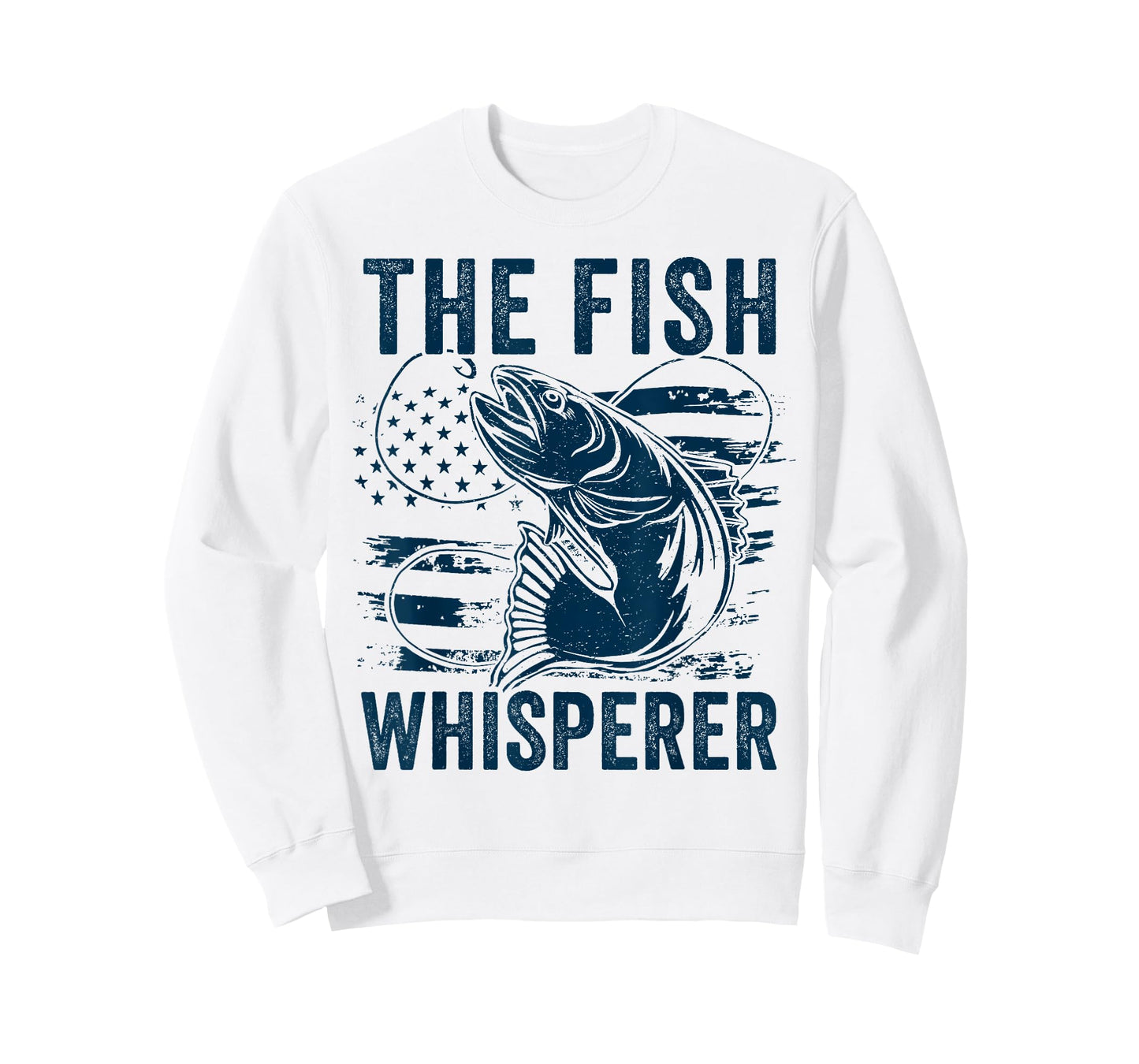 The Fish Whisperer US flag Funny Fishing T-Shirt