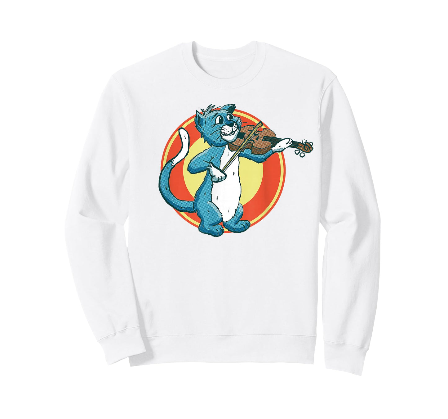 Cat Playing Violin Fiddle Alley Cat Music Violinist Funny T-Shirt