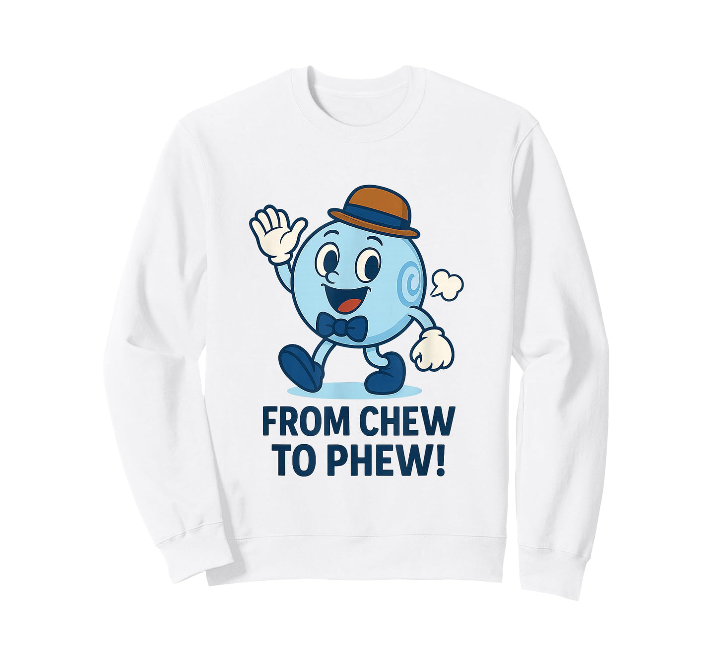 from Chew to Phew Bubbleton Funny Mascot for Science Fans T-Shirt