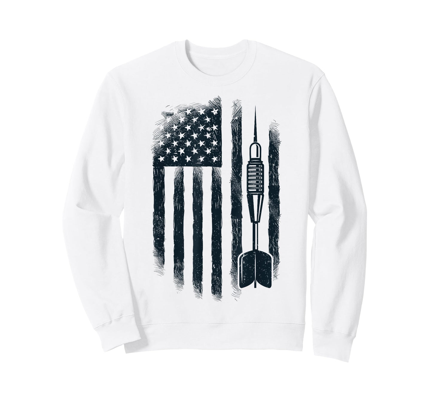 American Flag Darts Player Vintage USA Dart 4th of July Gift T-Shirt