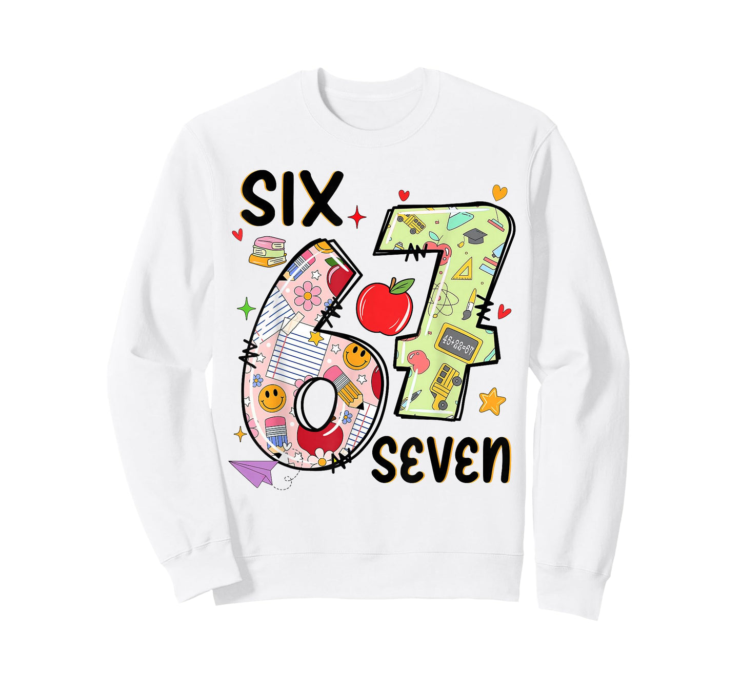 67 Shirt Teacher 6 7 Meme Women Girls Teachers Six Seven T-Shirt