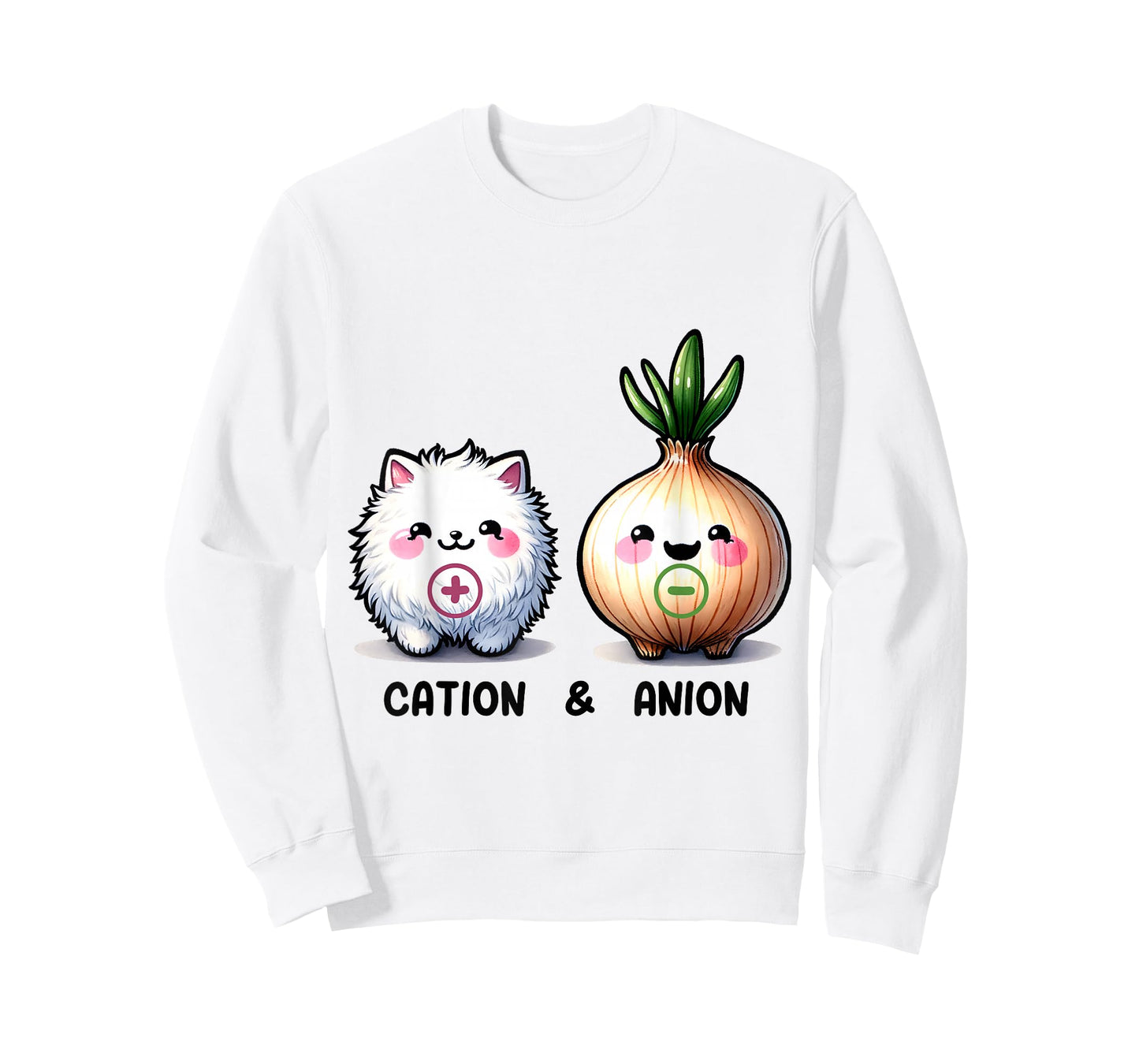 A Ray of Sunshine Funny Cation and Anion Cat and Onion Chemistry Humor T-Shirt