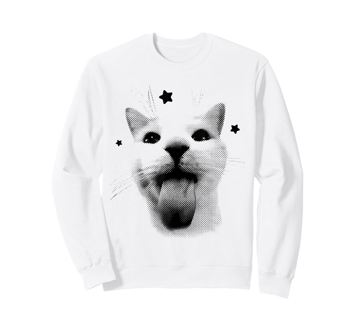 Funny Retro Cat Silly Vintage Kitten Meme Cat Lovers T-Shirt