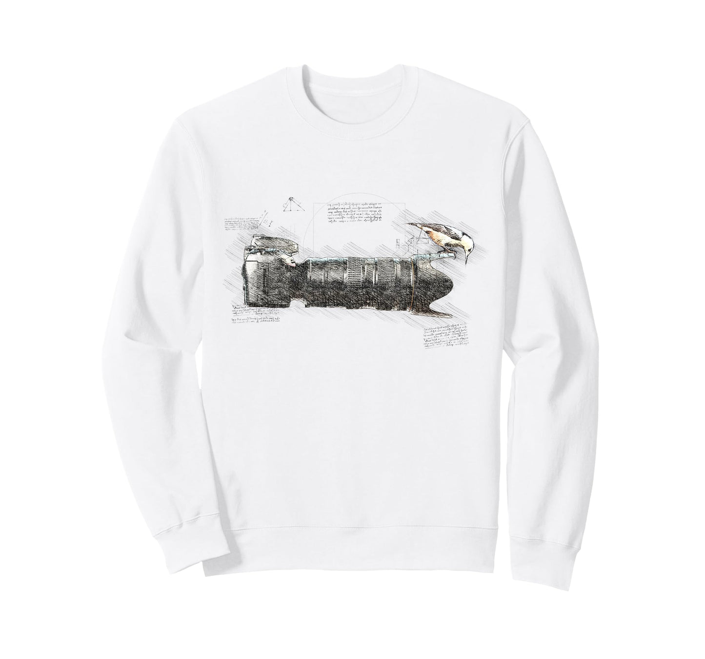 Bird on Long Lens Camera Photography Bird Photographer T-Shirt