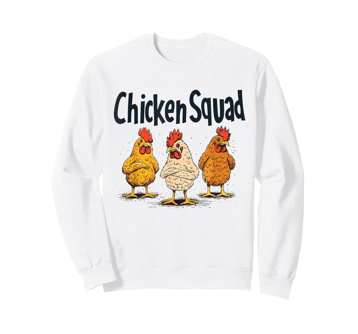 Chicken Squad Funny Farm Animal Lover Humor Pun Poultry Hen T-Shirt