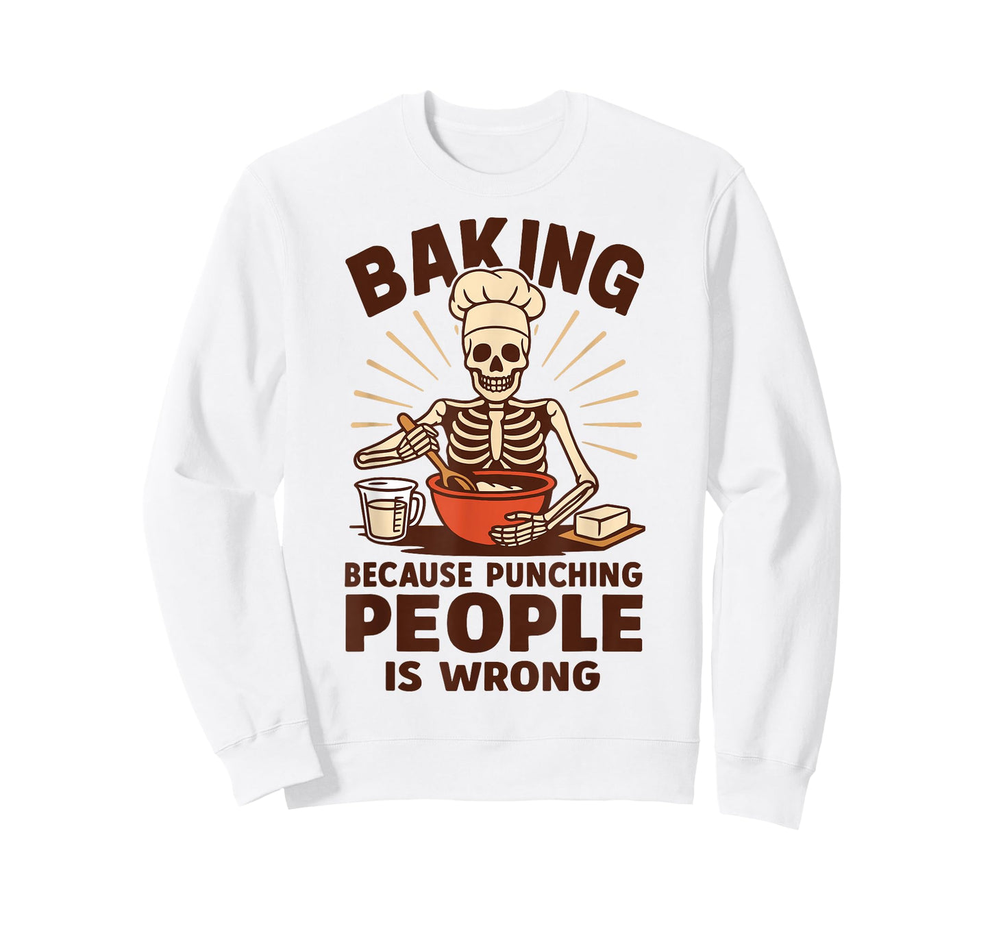 Baking Because Punching People Is Wrong T-Shirt