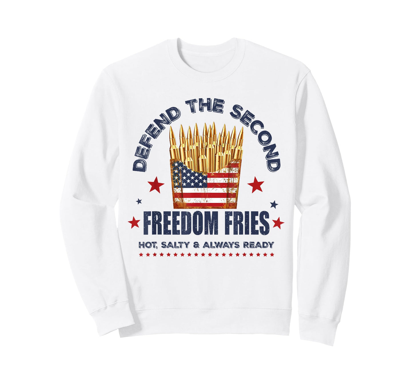 Defend The Second Freedom Fries 2nd Amendment American Flag T-Shirt