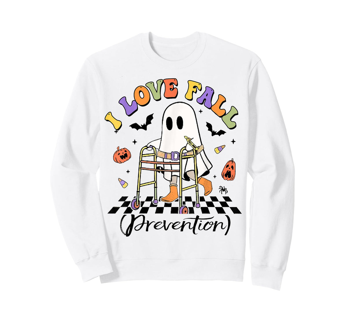 Occupational Therapy Halloween Nurse, I Love Fall Prevention T-Shirt