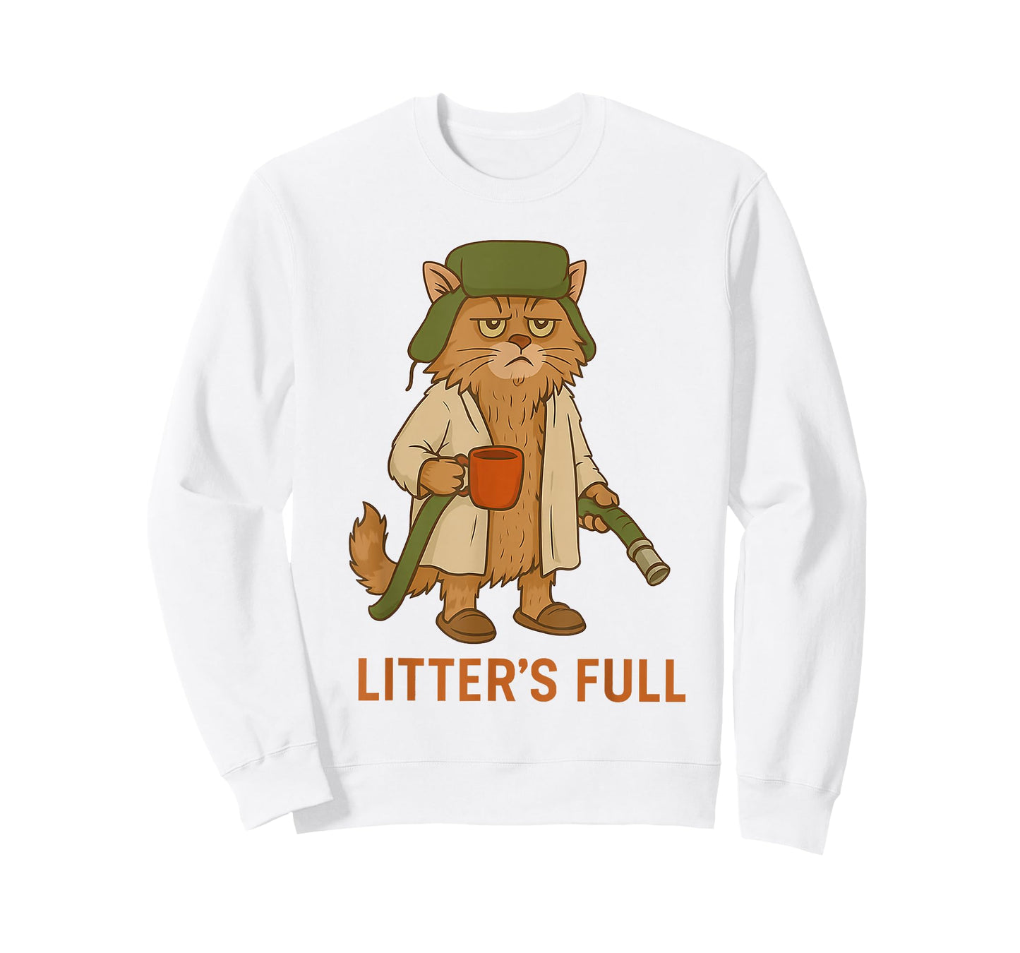 Funny Cat Christmas, Litter’s Full Cat T-Shirt