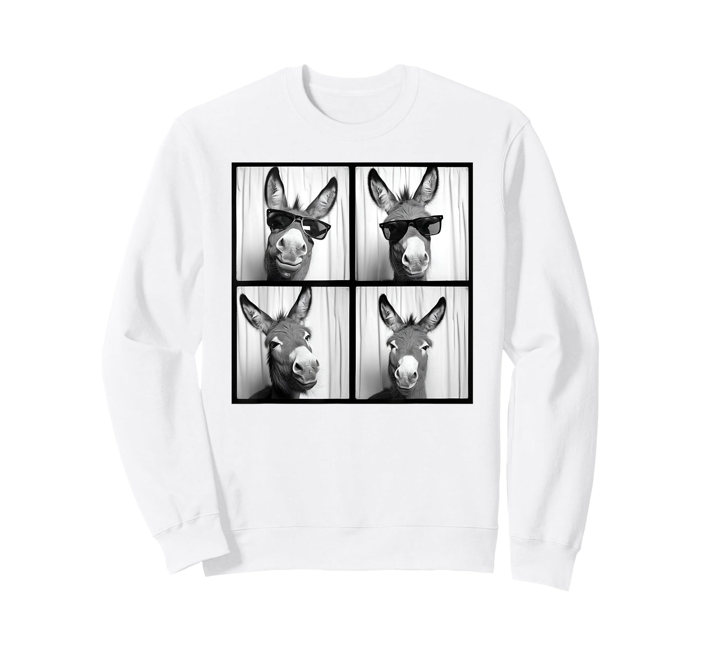 Donkey Face Photo Quirky Farming Shelter Funny Donkey T-Shirt
